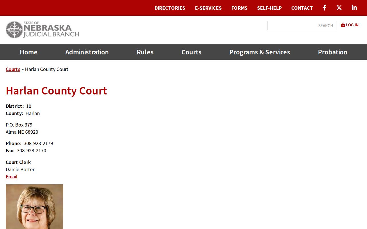 Orleans warrant records Harlan County Court contact source